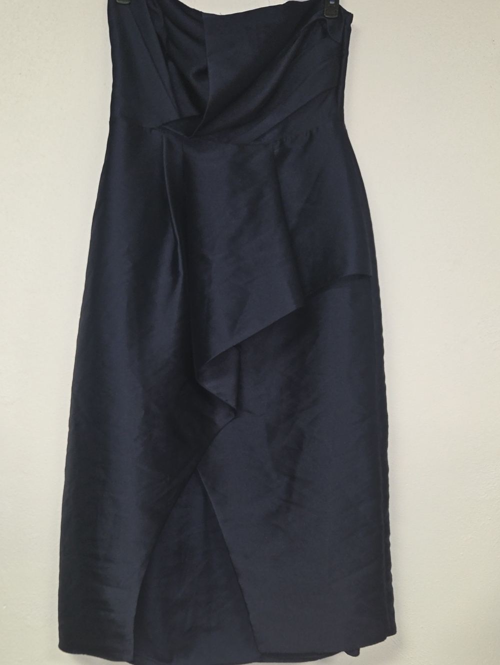 Parker Blue Navy Satin Dress